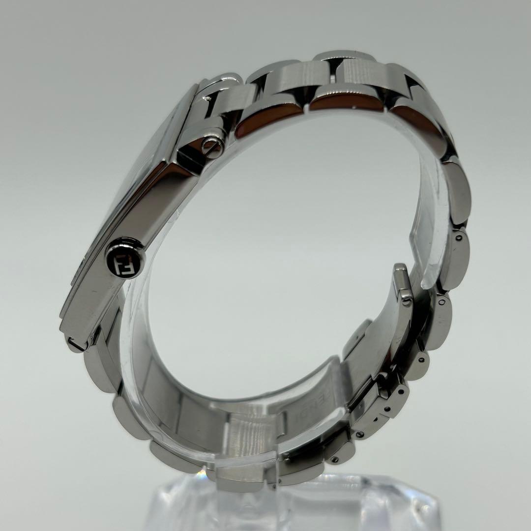 美品 稼働品 FENDI フェンディ クアドロ 60500G スクエア シルバー