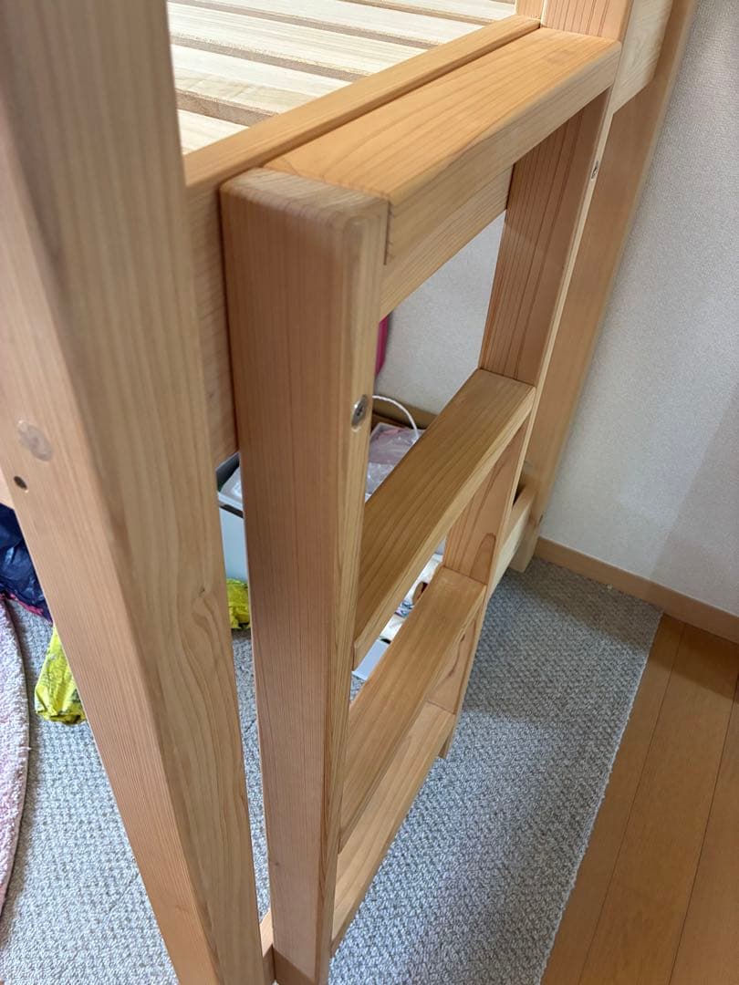 【CUOPiO LOFT】檜　コンパクトロフトベッド　送料込み♪