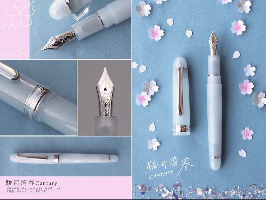 駿河湾春 Century 2025 万年筆　字幅F