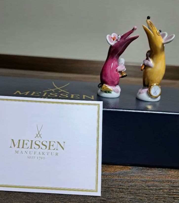 ☆新品☆　お値下　MEISSEN マウス フィギュアセット(希少)