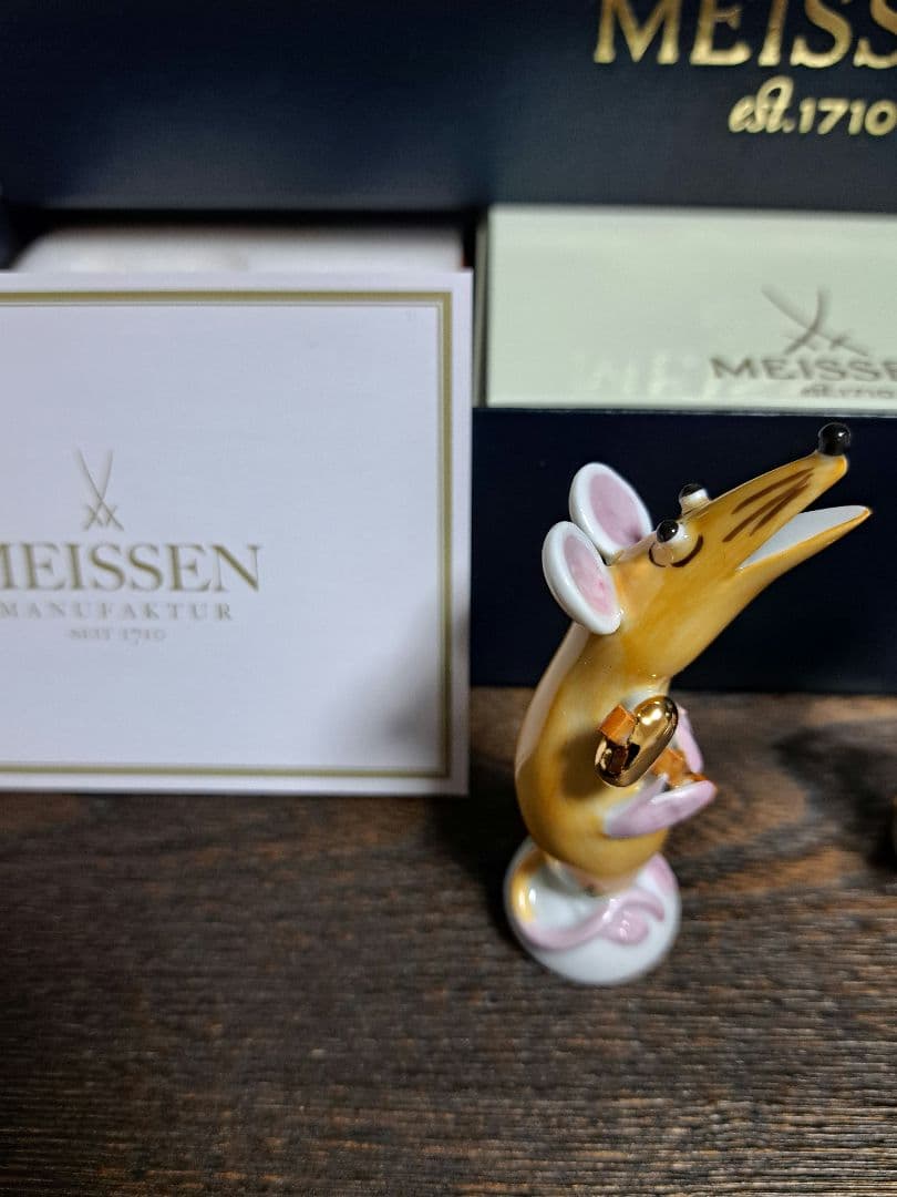 ☆新品☆　お値下　MEISSEN マウス フィギュアセット(希少)