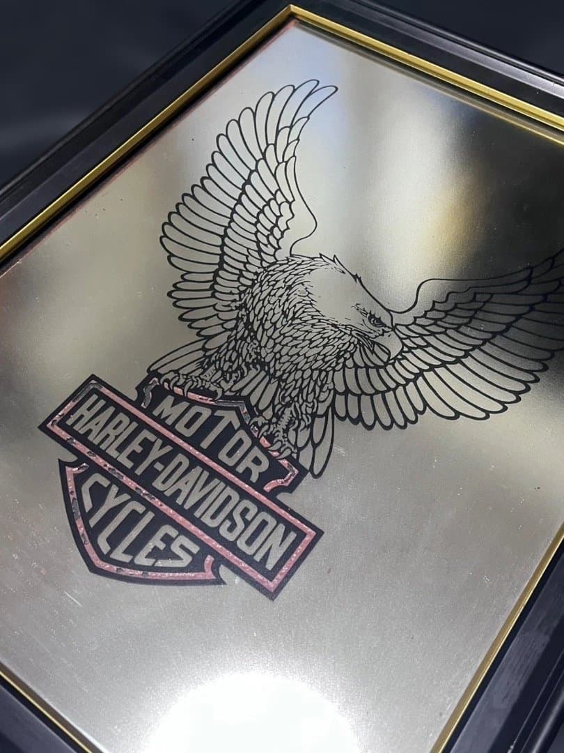 ハーレーダビッドソン イーグルデザイン グラスプレート