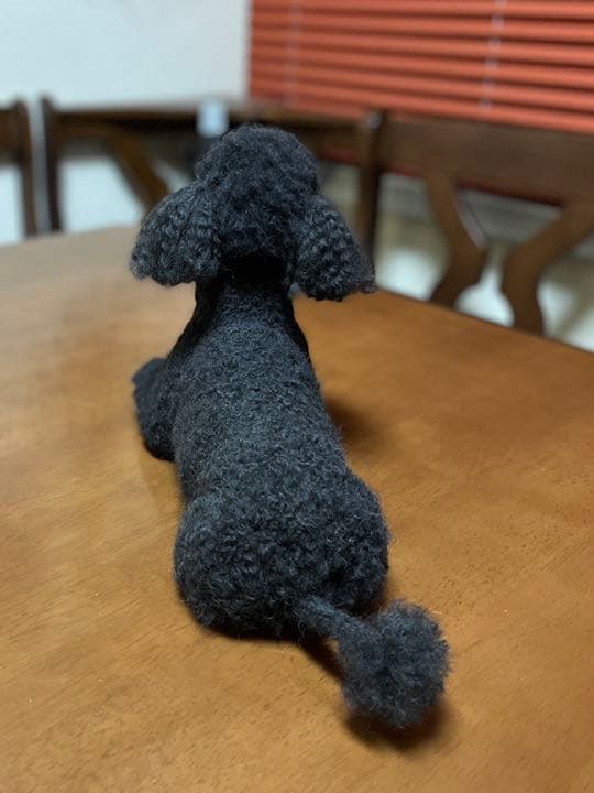 羊毛フェルト　トイプードル　ブラック