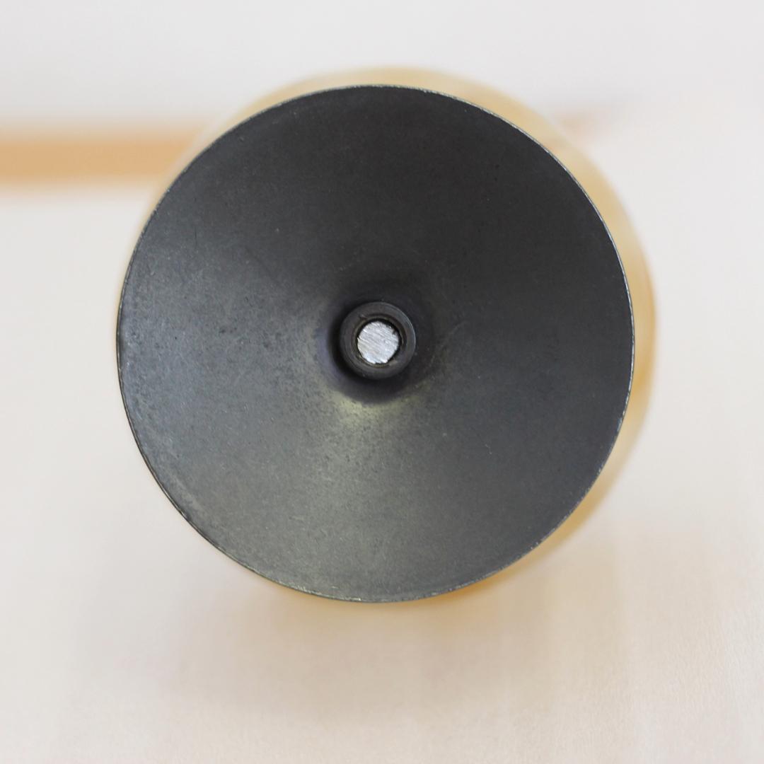 【美品】エリックホグラン　キャンドルスタンド オニオン型　アンバー 02