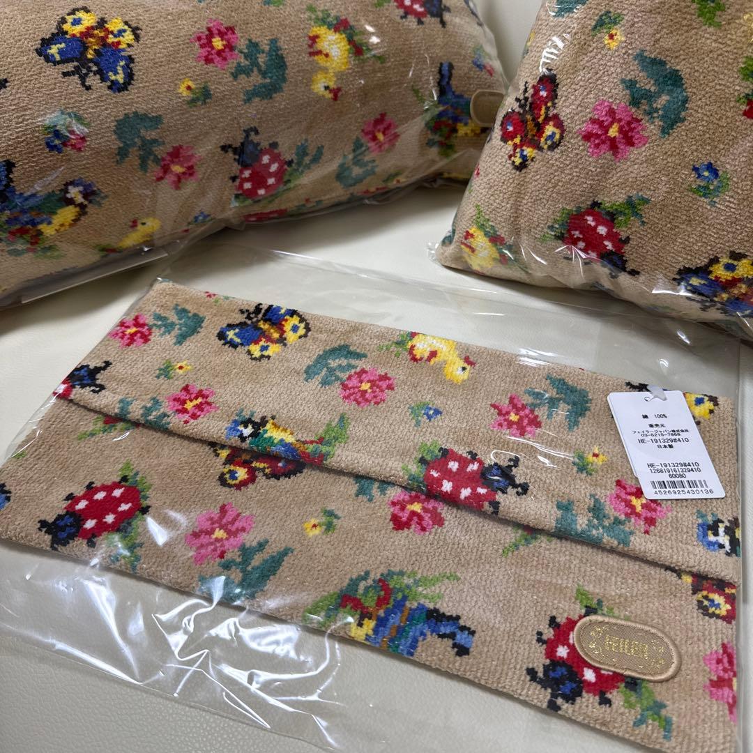 フェイラー　クッション2点＋ティッシュBOXカバー