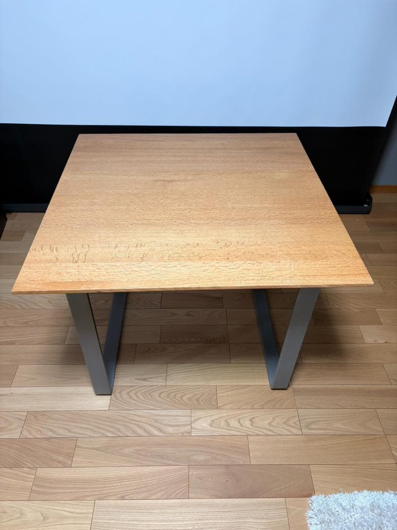 K◆大塚家具 無垢材 ダイニングテーブル 木製 テーブル 食卓 デスク アイアン