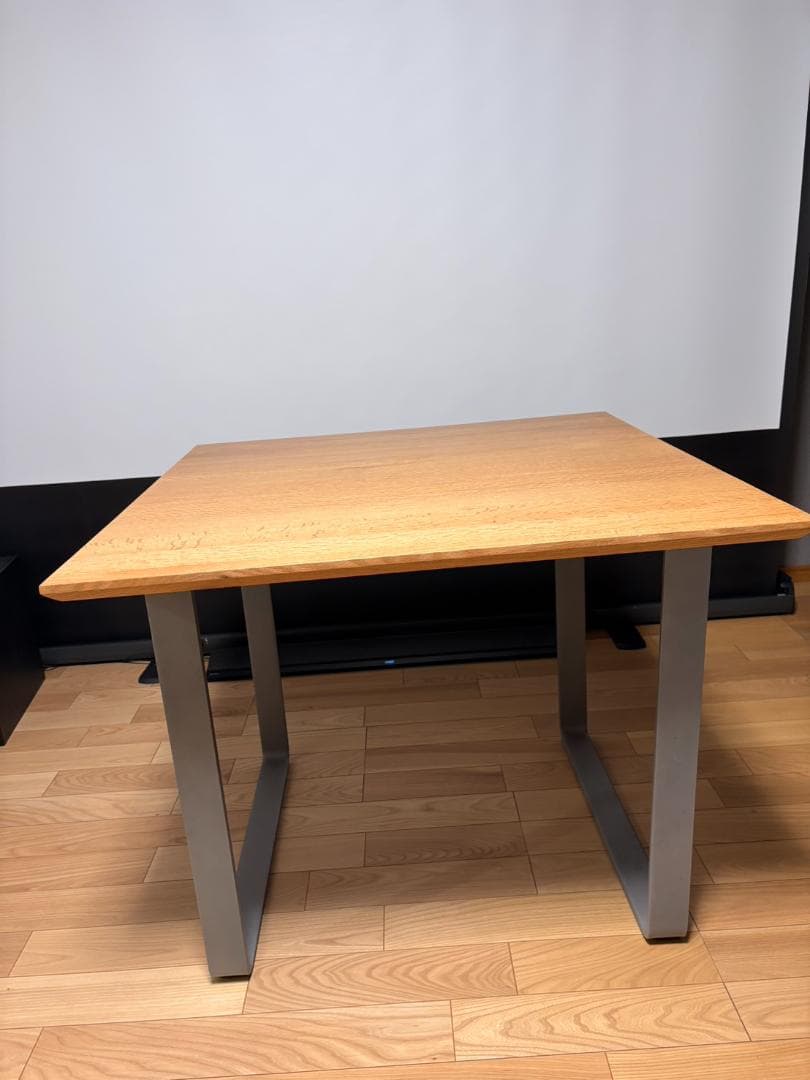 K◆大塚家具 無垢材 ダイニングテーブル 木製 テーブル 食卓 デスク アイアン