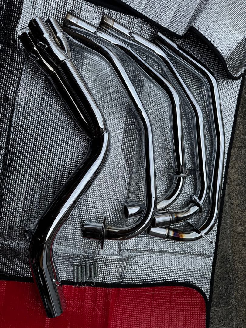 ゼファー400/x用 Pretty Racing ガニ股ブレット　4-2-1