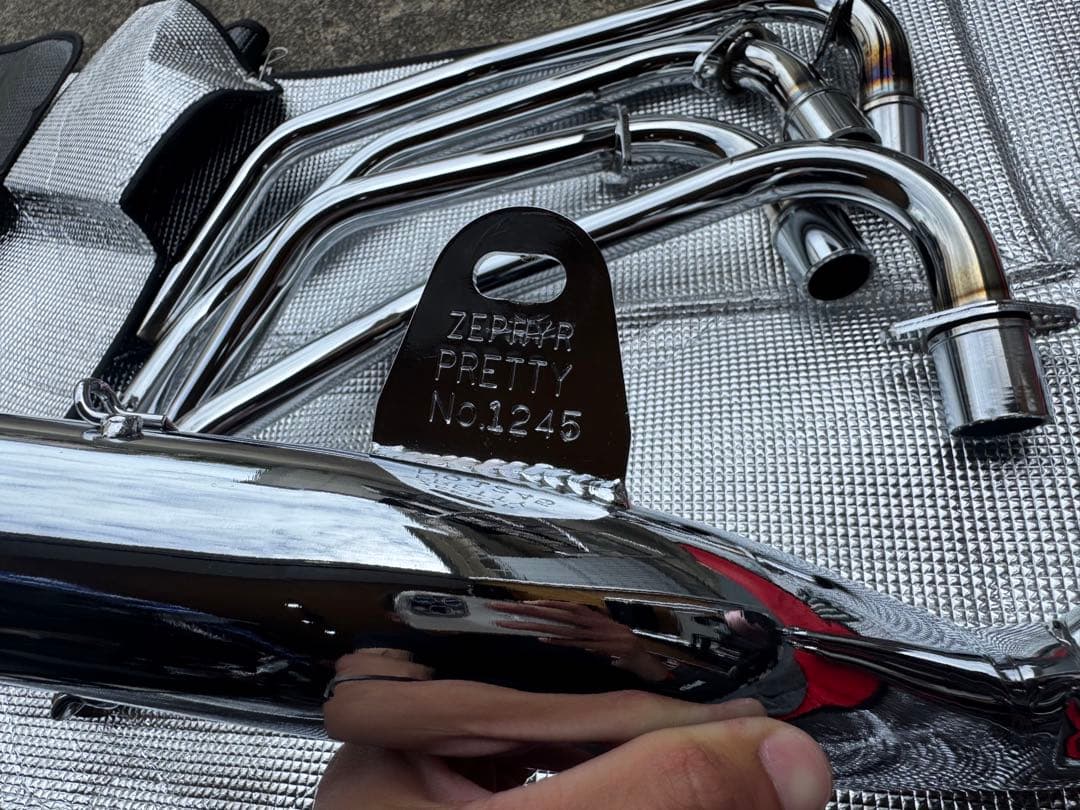 ゼファー400/x用 Pretty Racing ガニ股ブレット　4-2-1