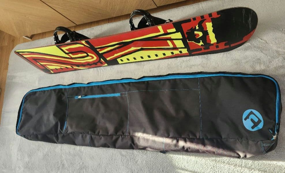スノーボード3点(ボードK2、ビンディングELAN、ケース)158㎝　送料込み