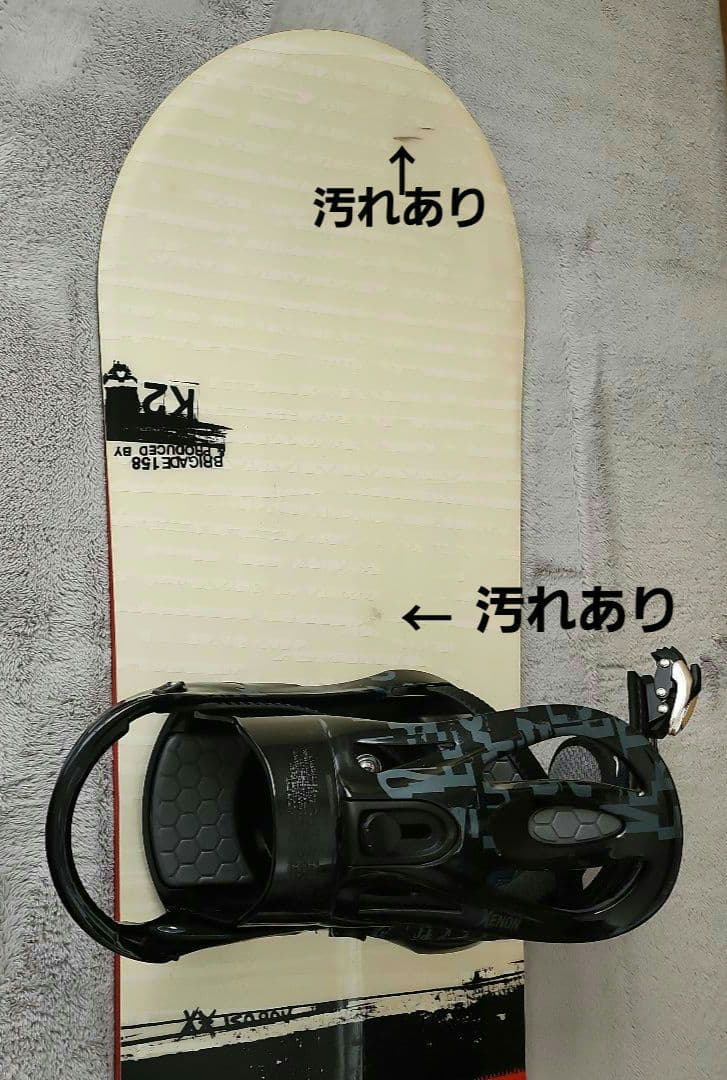 スノーボード3点(ボードK2、ビンディングELAN、ケース)158㎝　送料込み