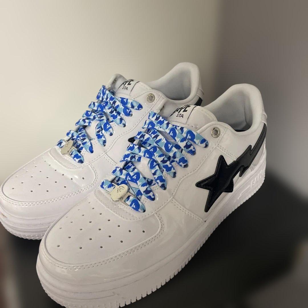 BAPE STA ホワイト/ブラック スニーカー