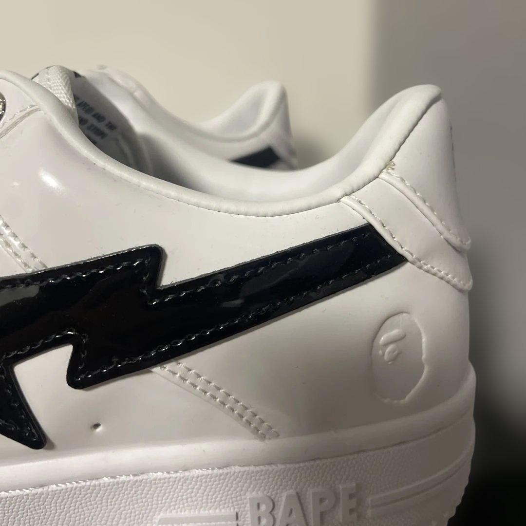 BAPE STA ホワイト/ブラック スニーカー