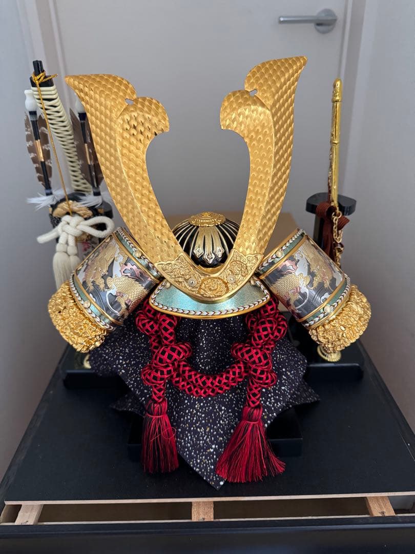 五月人形 連山金鍬形 兜ケース飾り sw45097