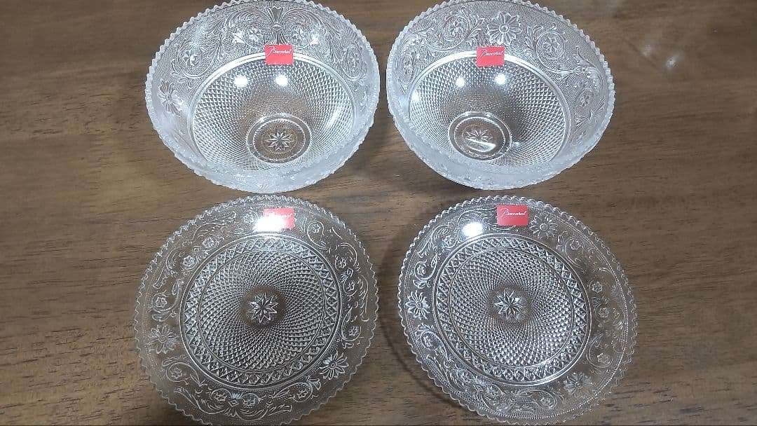 バカラ　アラベスクスモールボウル&プレート　4点