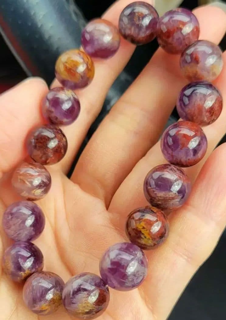 月末特価！★ 23の不思議なパワー★カナダ産 天然オーラライト ブレスレット