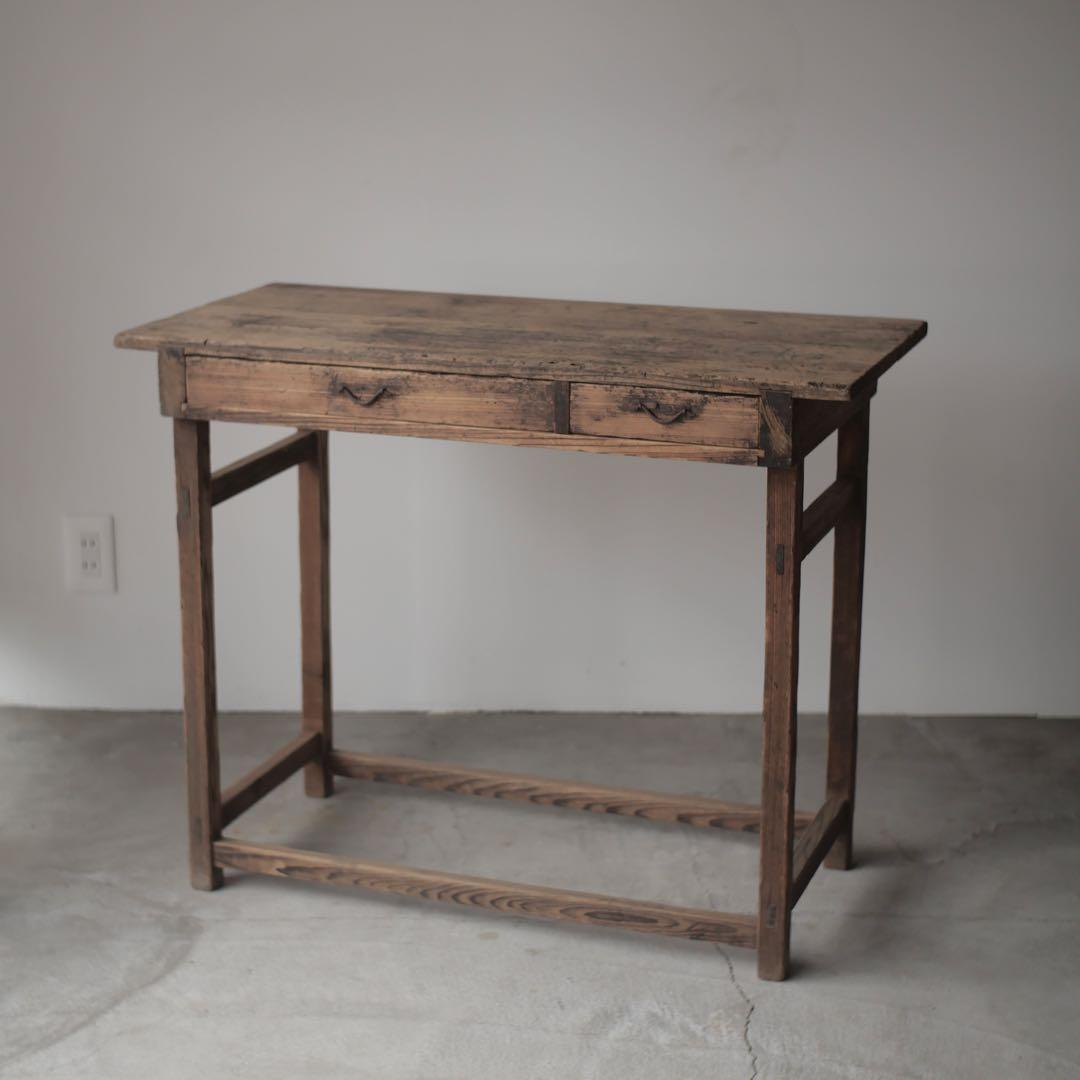机　展示台　作業台　テーブル　台　古家具　古道具　アンティーク　昭和レトロ