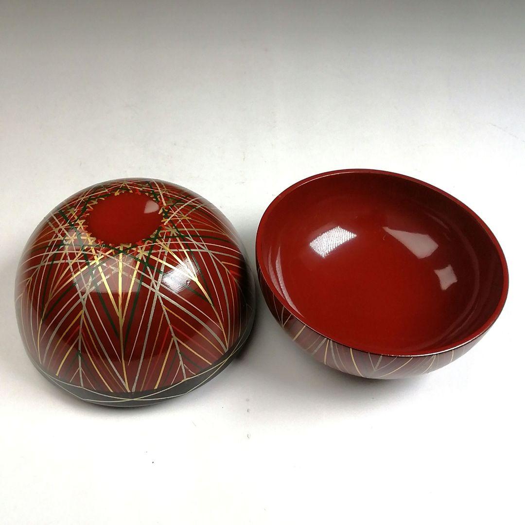 Ｔ９３１　棗　『手まり　棗』『中出光峰 作』　共箱　茶道具