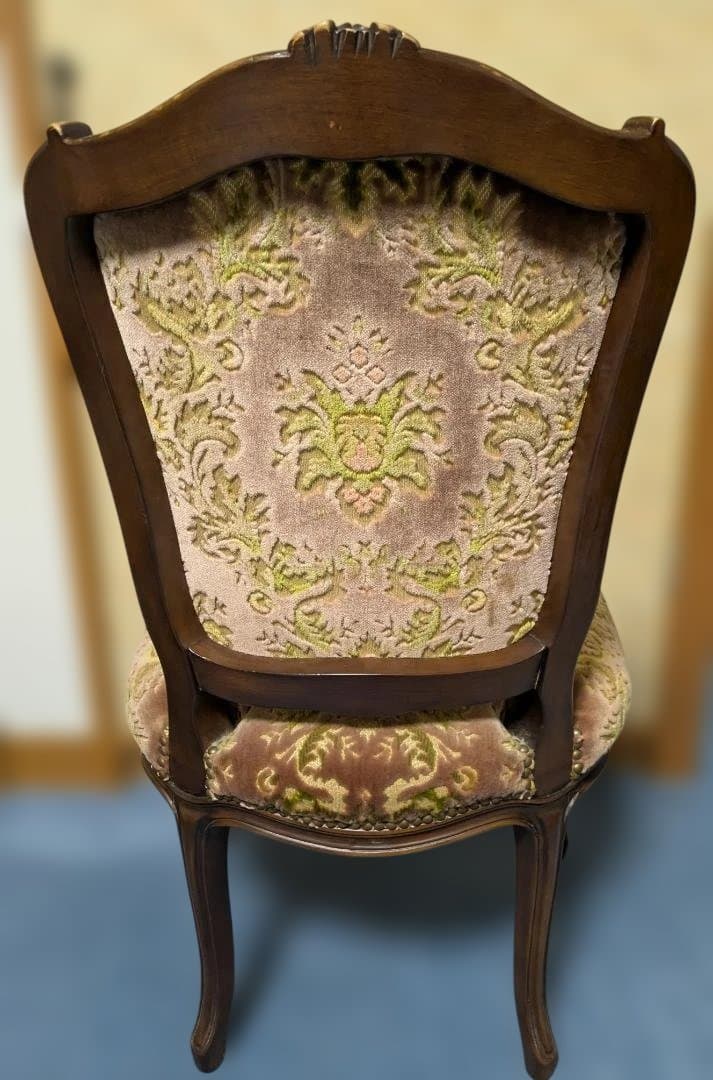 カリモク　ドマーニ　domani　金華山　ルイ15世　鋲打ち　ダイニングチェア④