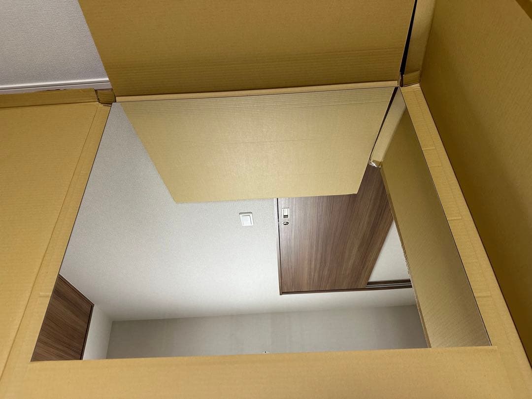 【新品】全身鏡　ワイドスタンドミラー　90cm ブラウン　※商品説明必ず読んで！