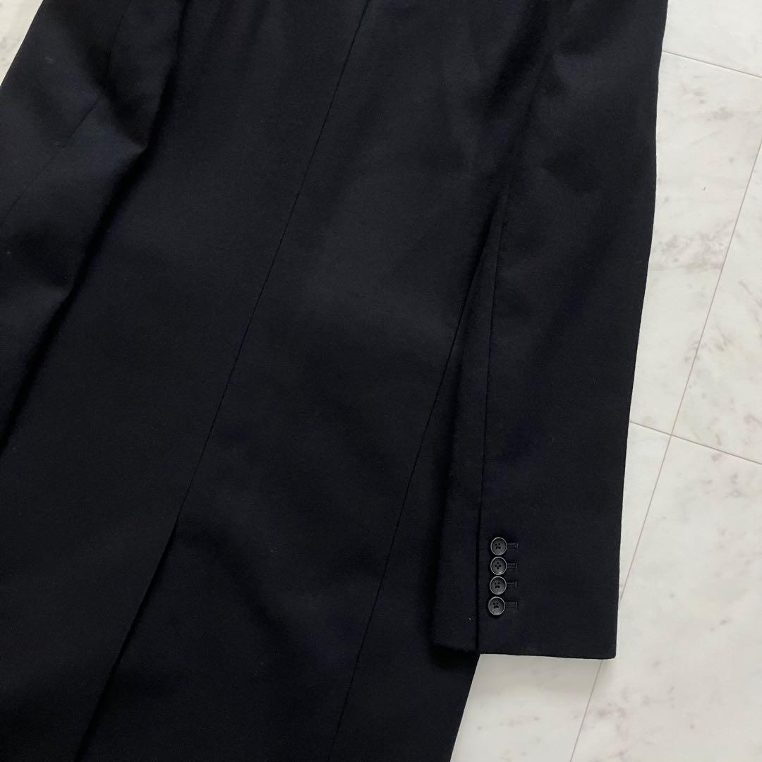 美品 ポールスミス チェスターコート 黒 42 ウール100%