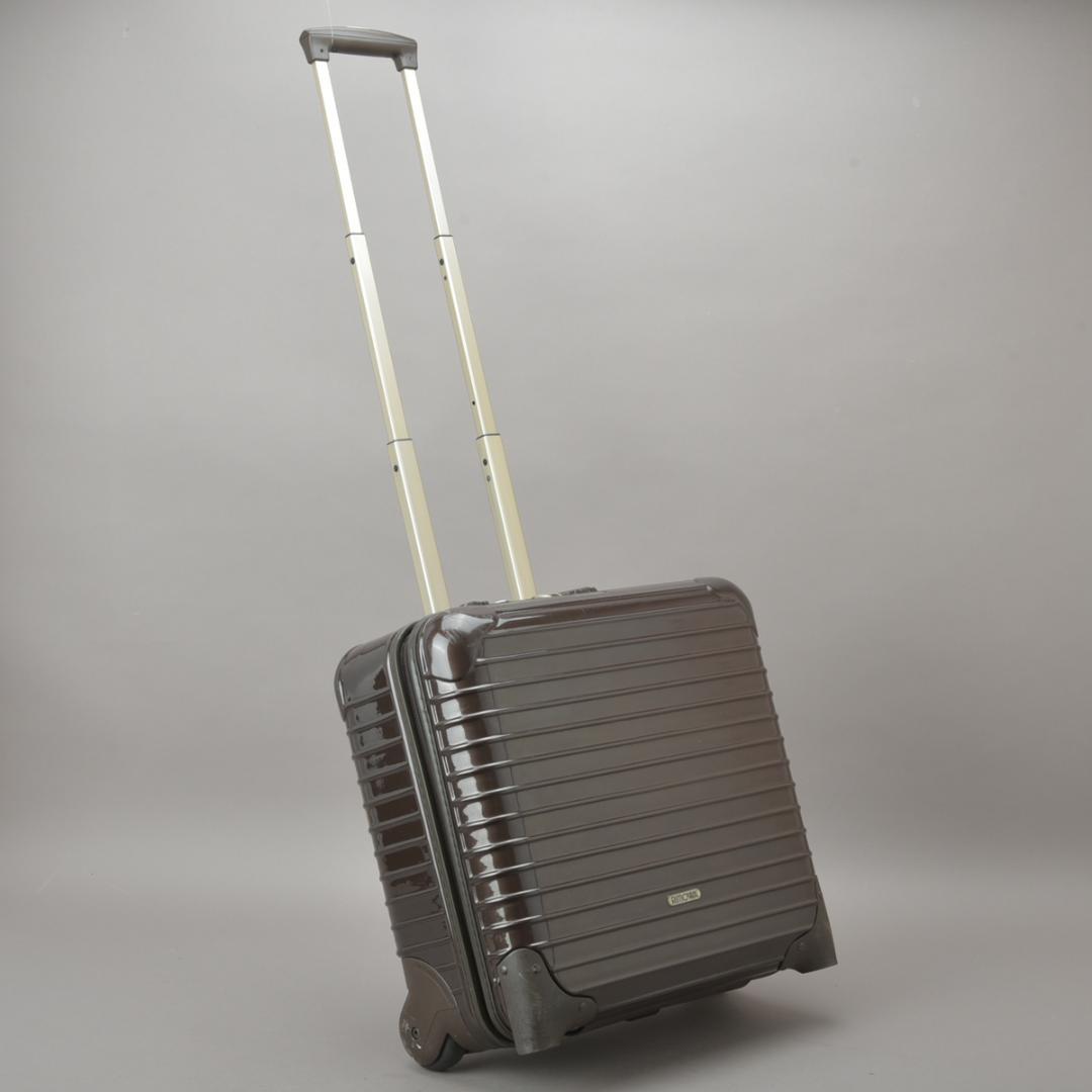 RIMOWA◇リモワ サルサデラックス キャリーバッグ ポリカーボネート 茶
