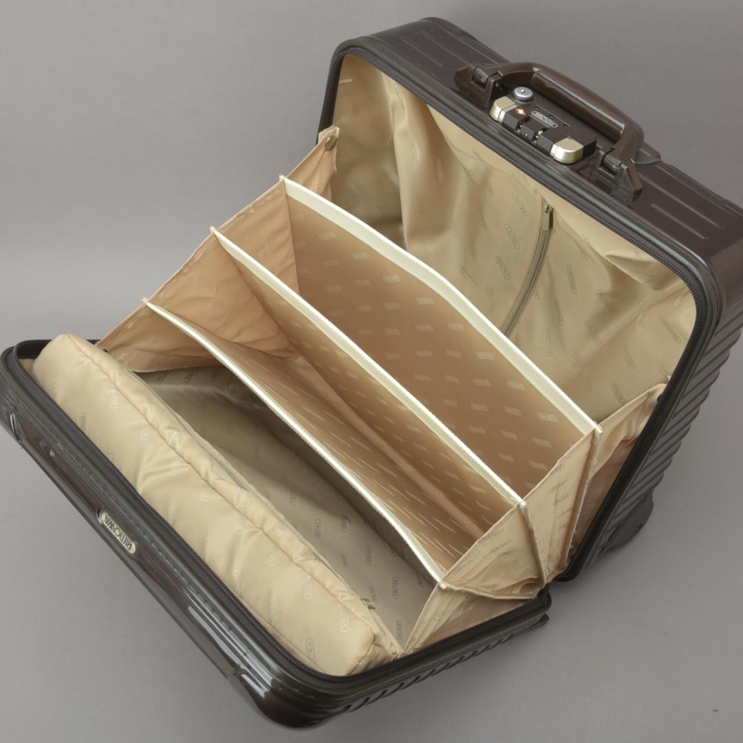 RIMOWA◇リモワ サルサデラックス キャリーバッグ ポリカーボネート 茶