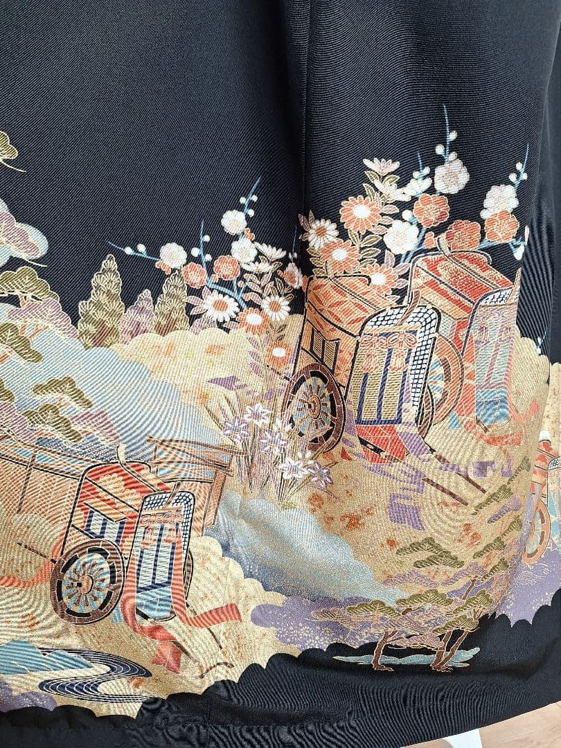 着物リメイクワンピース3657