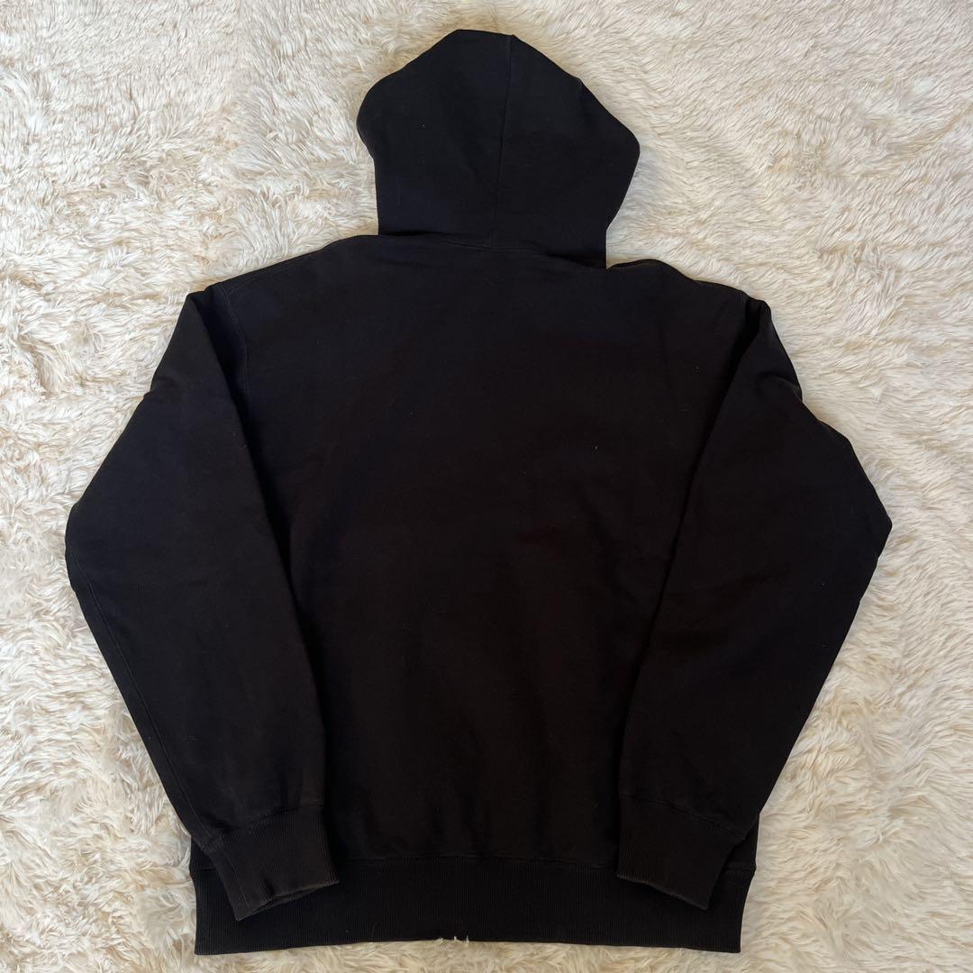ブラックアイパッチ 取扱注意 パーカー フーディ ブラック 刺繍 センターロゴ