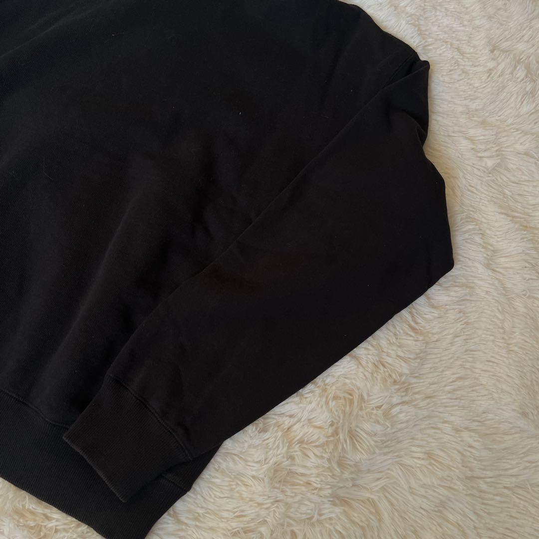 ブラックアイパッチ 取扱注意 パーカー フーディ ブラック 刺繍 センターロゴ