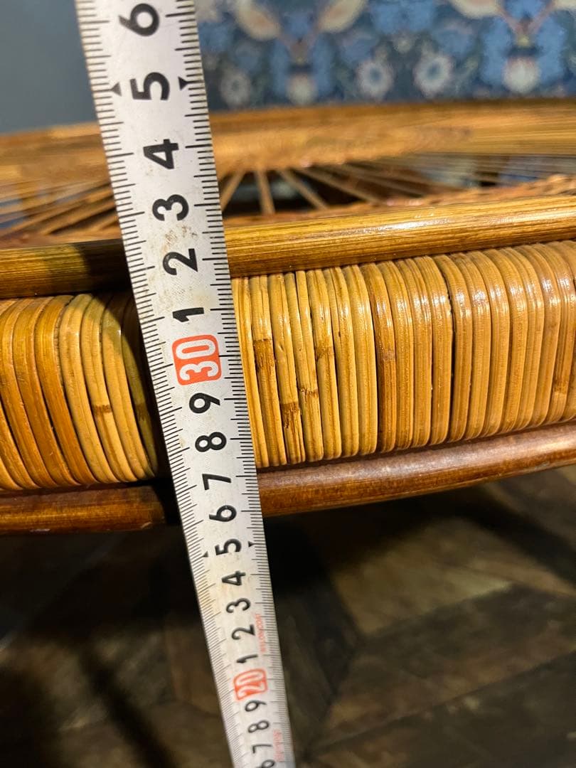 ラタン 竹 座卓 ローテーブル インテリア 昭和レトロ