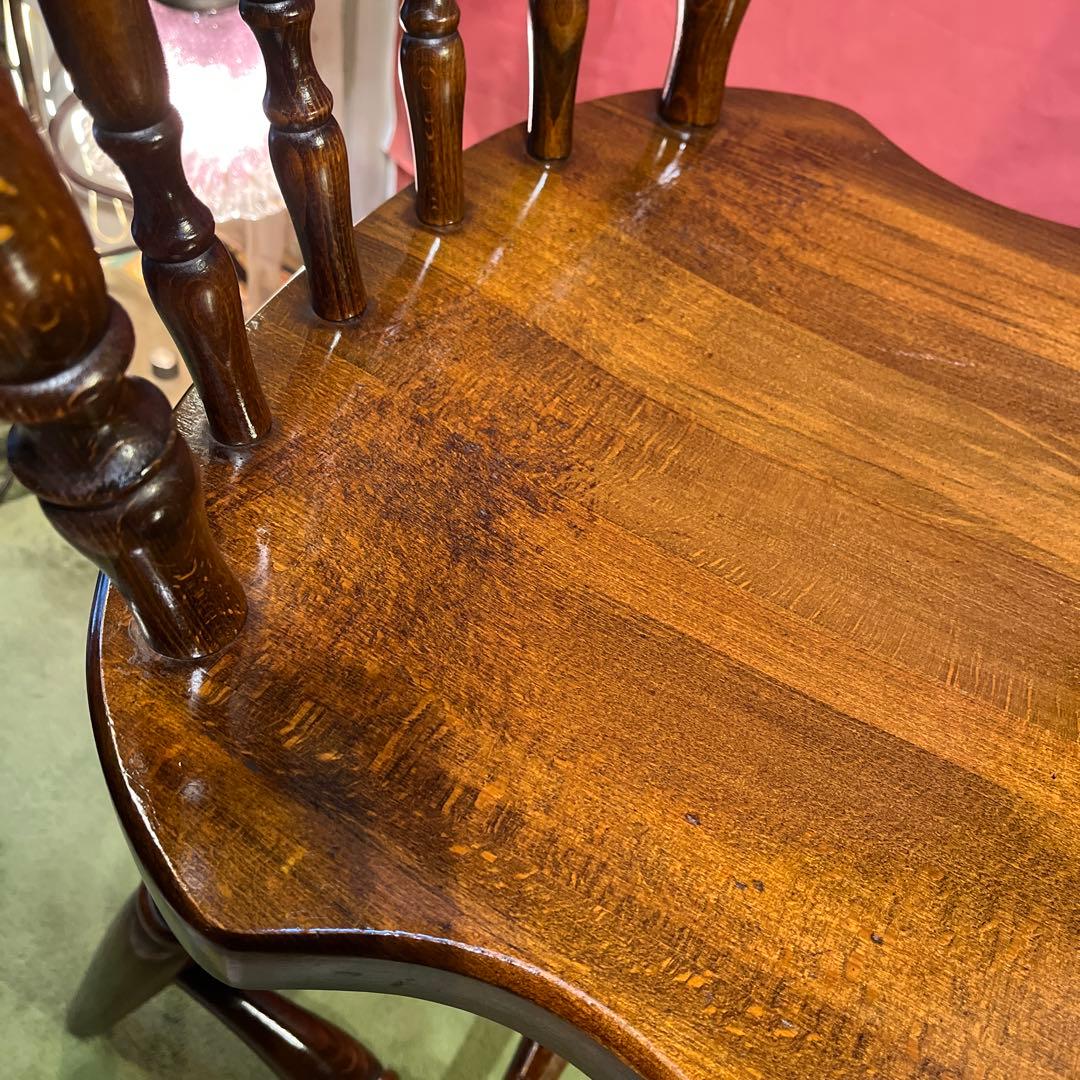 ぶた　L ４　キツツキマーク ヴィンテージ スピンドルチェア　飛騨産業