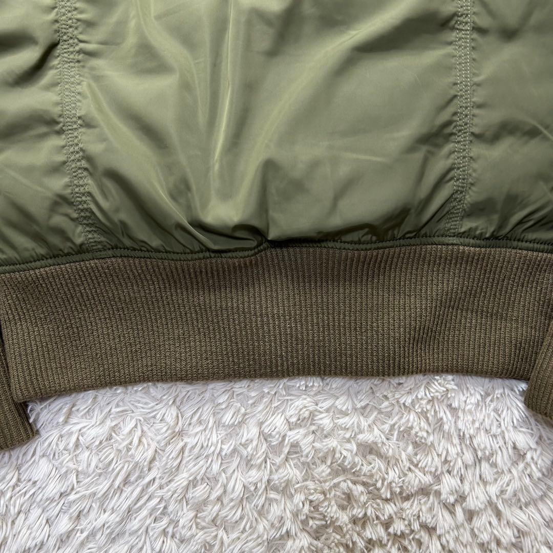 【美品】DIESEL ディーゼル N-2B フライトジャケット 短丈 カーキ M