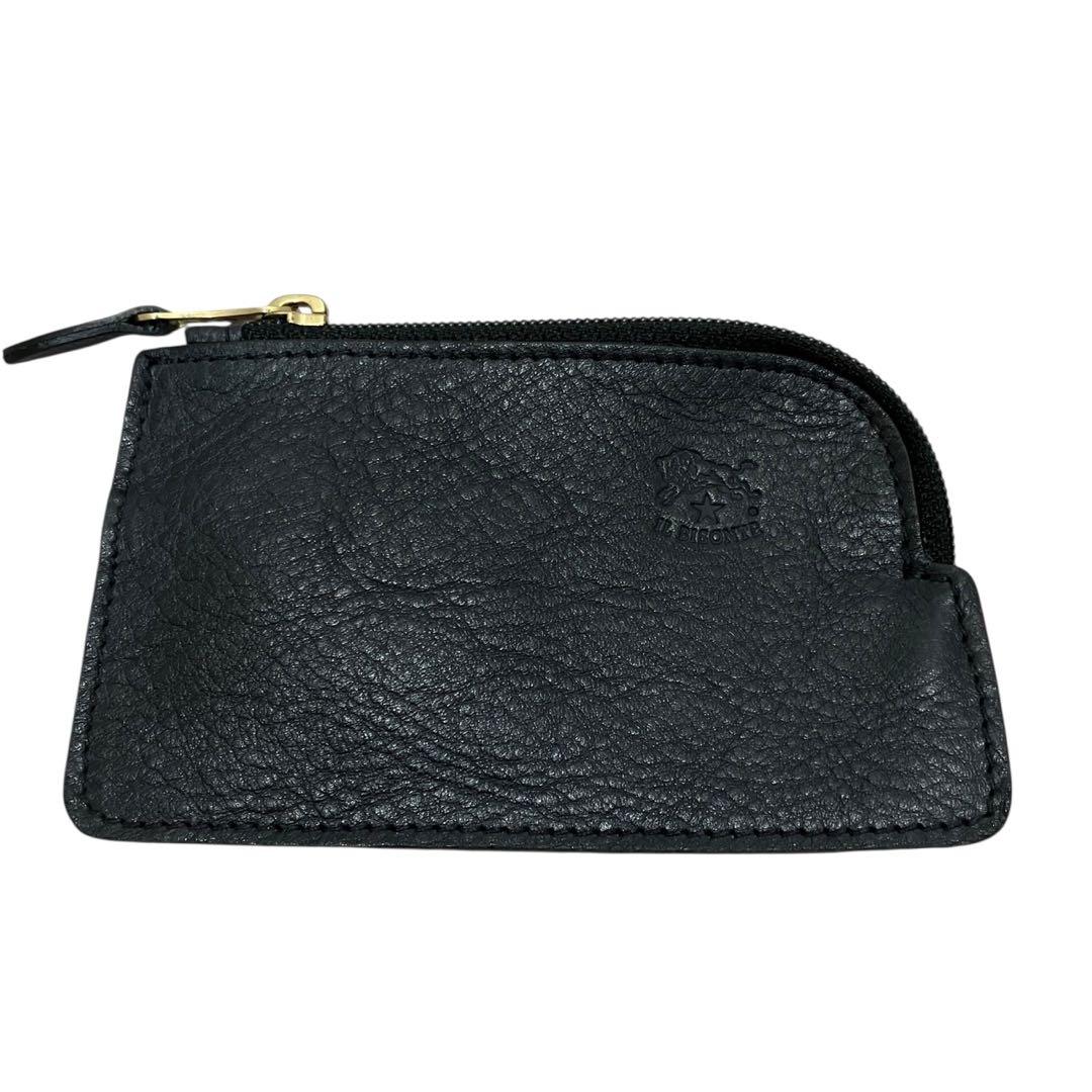 【極美品】イルビゾンテ ケース　キーケース　L字ファスナー　シボ革　保存袋