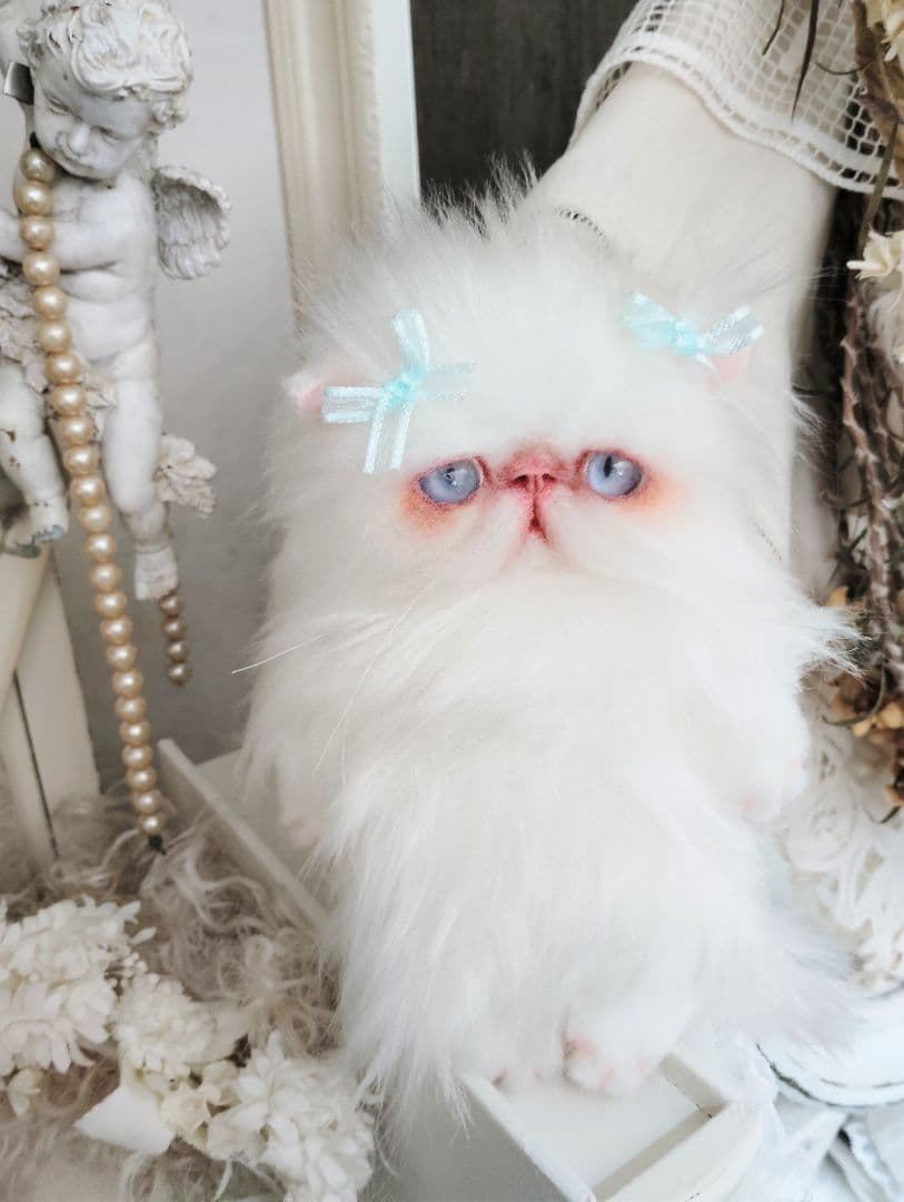 ポッケにゃん♡エキゾチックロングヘア♡子猫ちゃん♡アートドール♡ぬいぐるみ♡