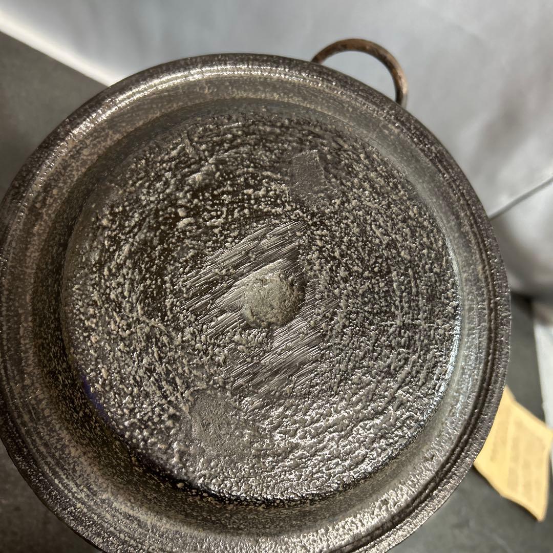 龍盛堂 丸長鋳造 鉄瓶 茶釜 茶道具 和 レトロ ヴィンテージ