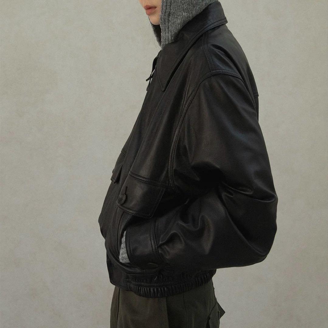 ohotoro A2 lambskin jacket レザージャケットラムスキン