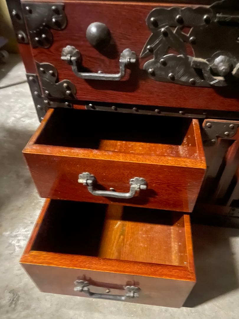 日孟車箪笥　美品　欅材 鉄器金具 時代和箪笥 ビンテージ