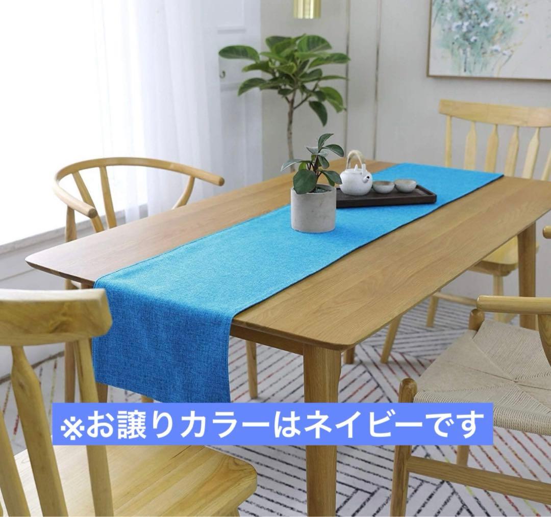 Khooti 両面ウォッシャブルポリジュートテーブルランナー 耐熱