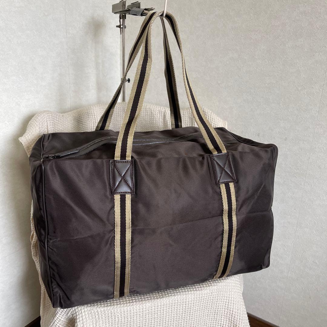 ◇美品 GUCCI グッチ ボストンバッグ トラベルバッグ ナイロン ブラウン◇