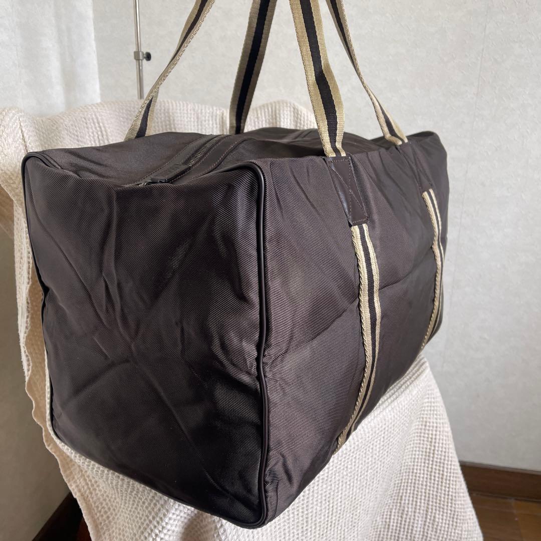 ◇美品 GUCCI グッチ ボストンバッグ トラベルバッグ ナイロン ブラウン◇
