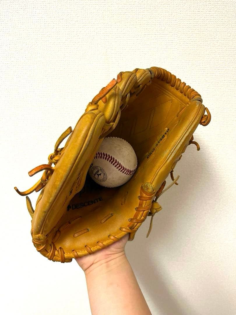 515 デサント 型抜群 即戦力 硬式 投手用グローブ 左投げ