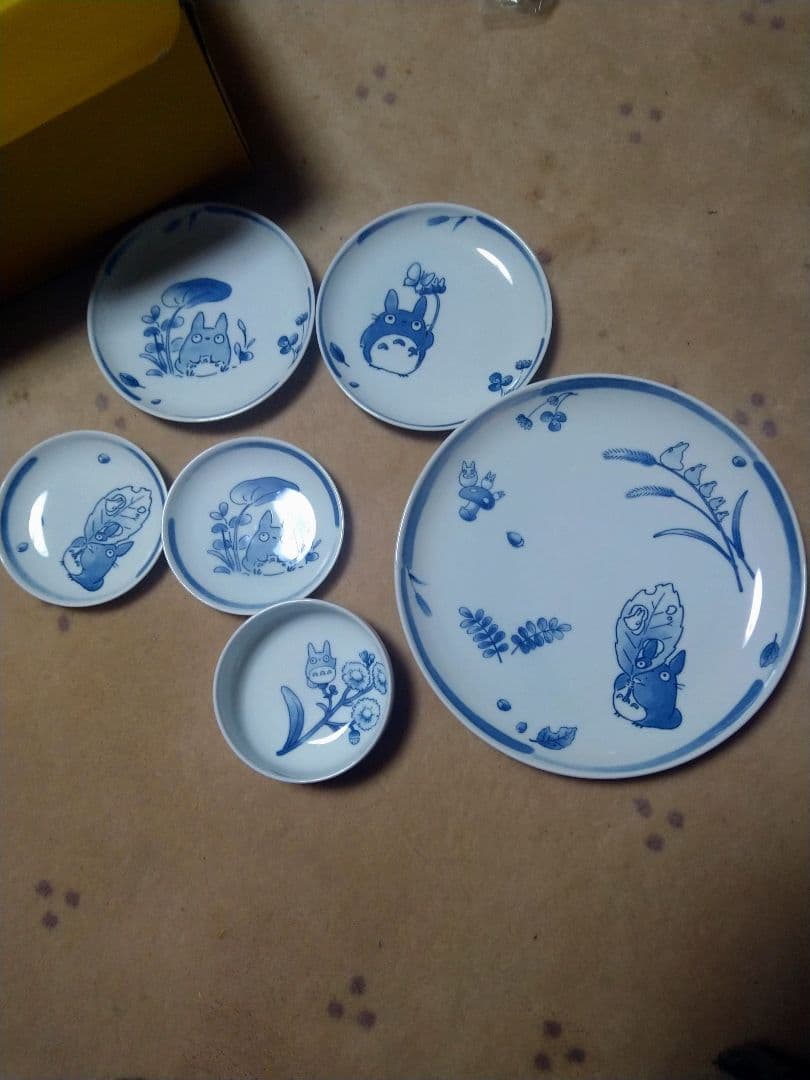 となりのトトロ（二馬力）のりたけ皿6枚