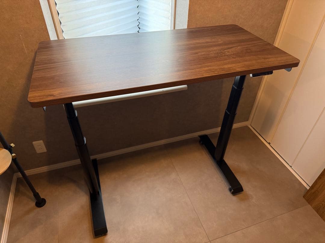 FlexiSpot E8 キャスター付、天板別売(120cmグレイウッド)