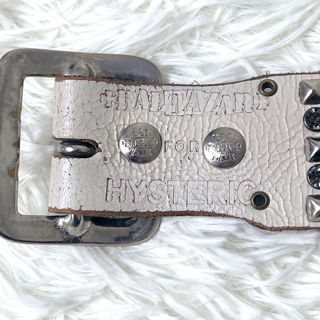 BALTAZAR × HYSTERIC スワロフスキー スタッズ ベルト Y2K