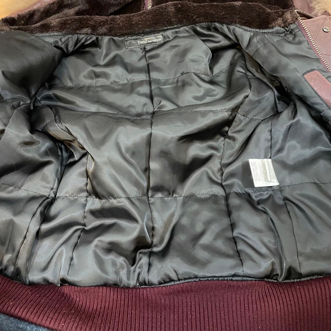 美品 haruf N2B レザー　フライトジャケット　ライダース　山羊革　A-2