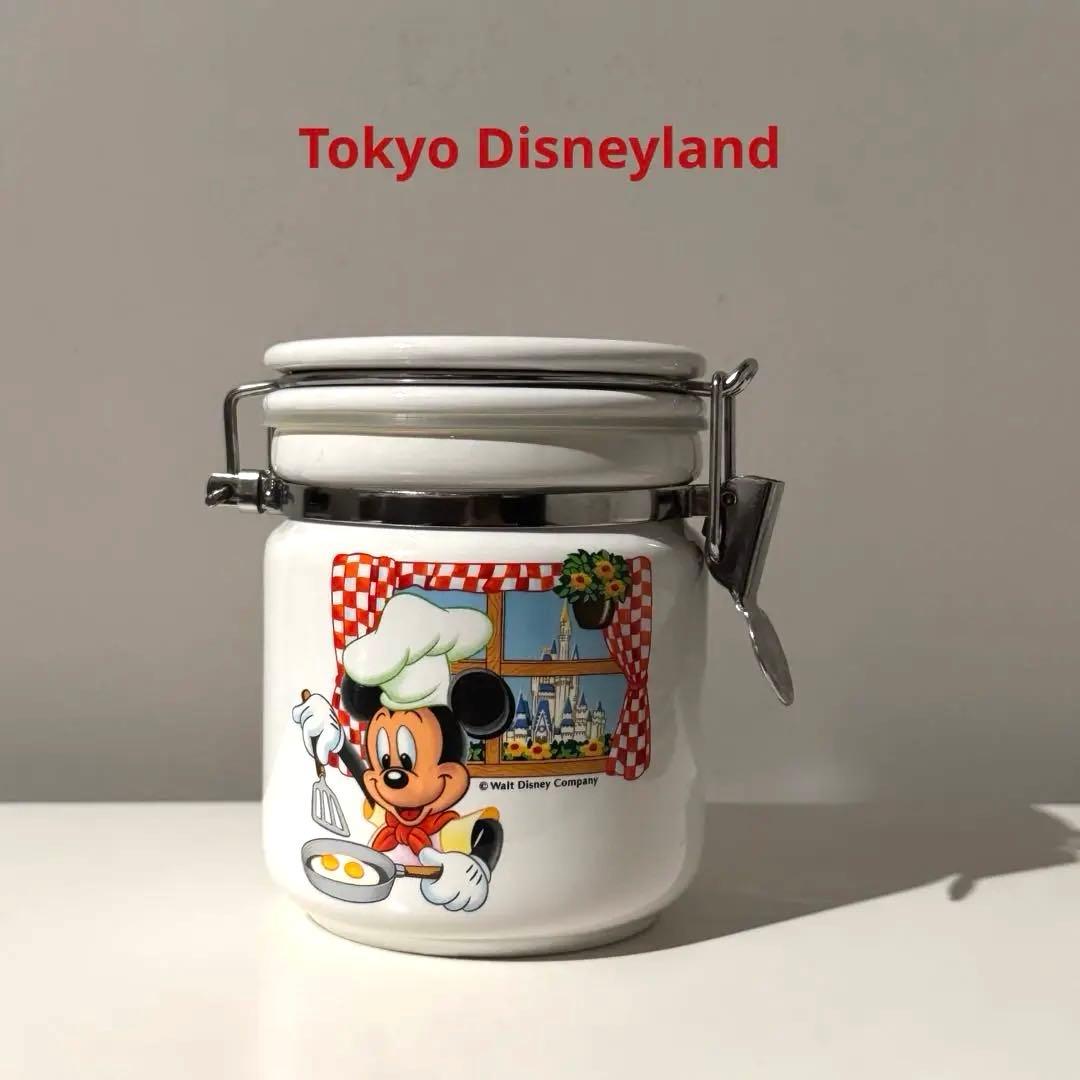 ミッキーマウス 陶器 保存容器 キャニスター