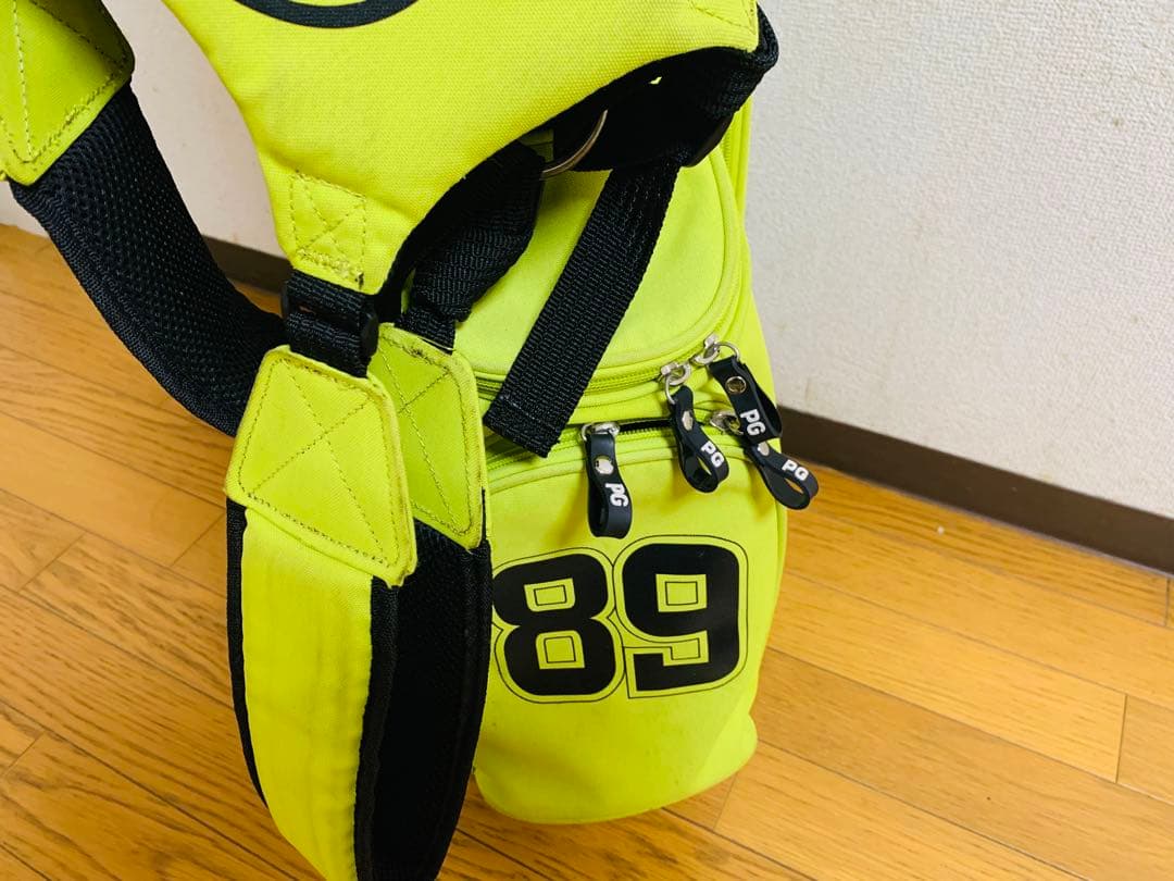 PEARLY GATES 蛍光イエロー ゴルフバッグ