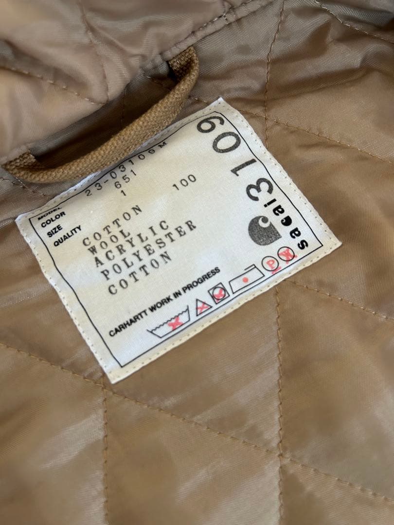Sacai x Carhartt FW2023/シベリアンパーカ　極上