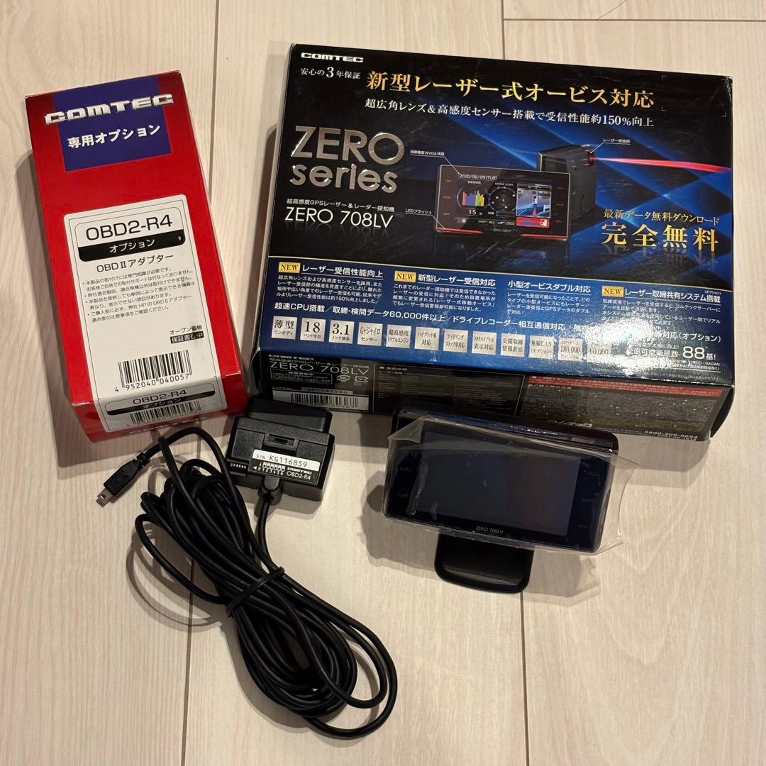 ZERO 708LV レーダーレーザー探知機 コムテック